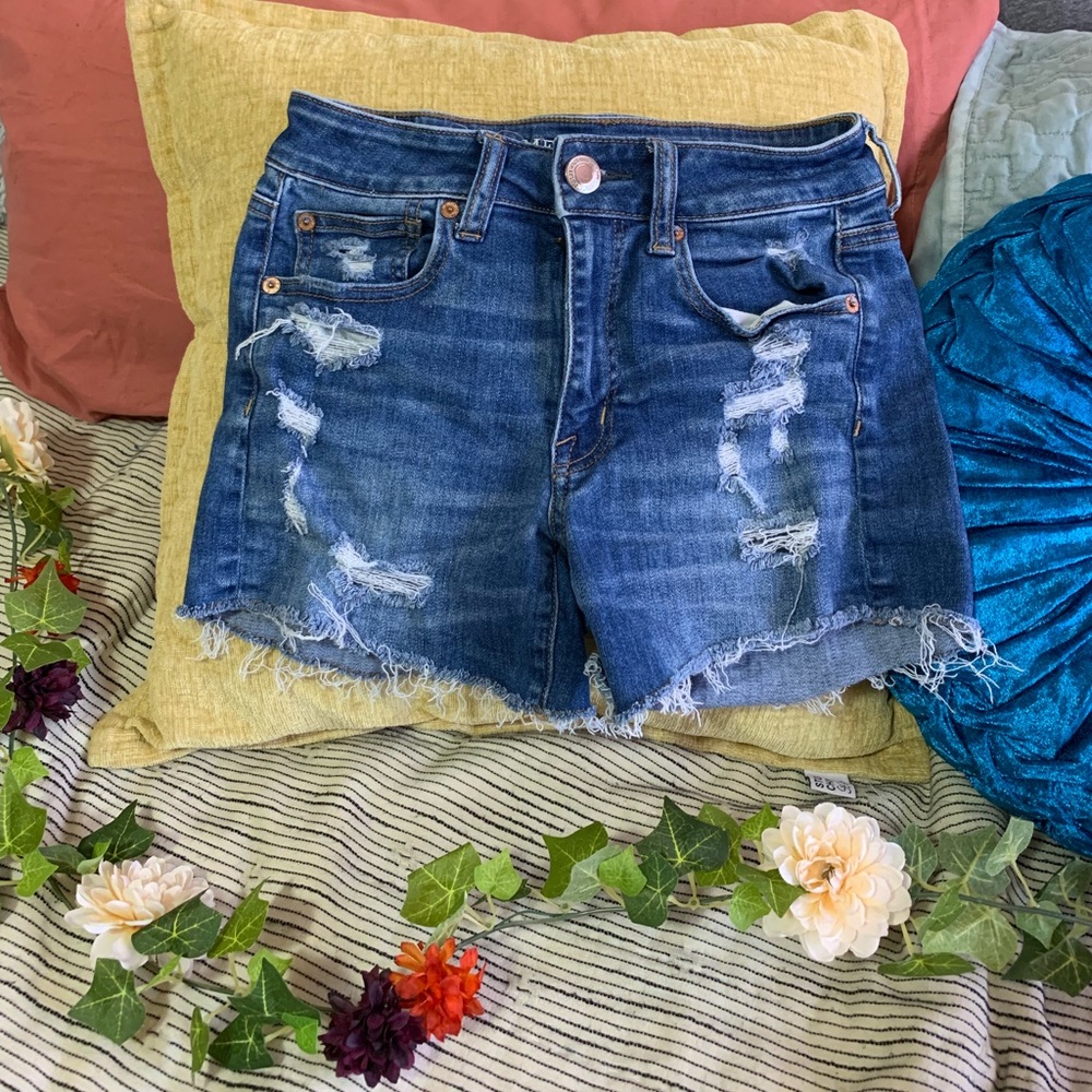 american eagle super stretch shorts